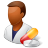 Medical Pharmacist Male Dark Icon