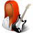 Occupations Guitarist Female Dark Icon 48x48 png