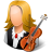 Occupations Musician Female Light Icon 48x48 png