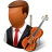 Occupations Musician Male Dark Icon 48x48 png