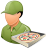 Occupations Pizza Deliveryman Male Light Icon 48x48 png