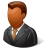 Office Client Male Dark Icon 48x48 png