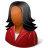 Office Customer Female Dark Icon 48x48 png