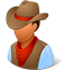 Historical Cowboy Icon 64x64 png
