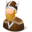 Historical Viking Male Icon 64x64 png