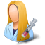 Medical Immunologist Female Light Icon 64x64 png
