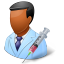 Medical Immunologist Male Dark Icon 64x64 png