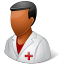 Medical Nurse Male Dark Icon 64x64 png
