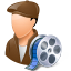 Occupations Film Maker Male Light Icon 64x64 png
