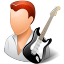 Occupations Guitarist Male Light Icon 64x64 png