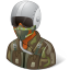 Occupations Military Pilot Male Dark Icon 64x64 png