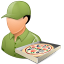 Occupations Pizza Deliveryman Male Light Icon 64x64 png