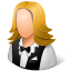 Occupations Waitress Female Light Icon 64x64 png