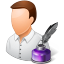 Occupations Writer Male Light Icon 64x64 png