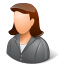 Office Client Female Light Icon 64x64 png