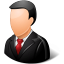 Office Customer Male Light Icon 64x64 png