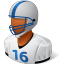 Sport Football Player Male Dark Icon 64x64 png