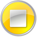 Circle Bordered Stop 1 Normal Yellow Icon 128x128 png