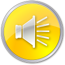 Circle Bordered Volume NormalYellow Icon 128x128 png