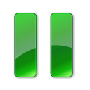 Plain Green Pause Hot Icon 128x128 png