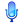 Plain Blue Microphone Normal Icon 24x24 png