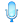 Plain Blue Microphone Pressed Icon 24x24 png