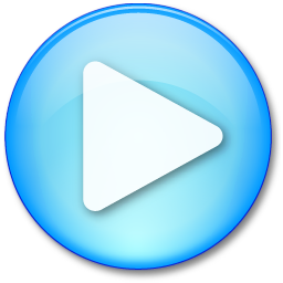 Circle Blue Play 1 Pressed Icon 256x256 png