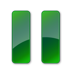 Plain Green Pause Normal Icon 256x256 png