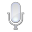 Plain Blue Microphone Disabled Icon 32x32 png