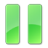 Plain Green Pause Pressed Icon 48x48 png