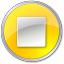 Circle Bordered Stop 1 Normal Yellow Icon 64x64 png
