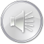 Circle Bordered Volume Disabled Icon 64x64 png