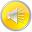 Circle Bordered Volume NormalYellow Icon 64x64 png