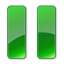Plain Green Pause Hot Icon 64x64 png
