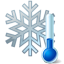 Thermometer Snowflake Icon 64x64 png