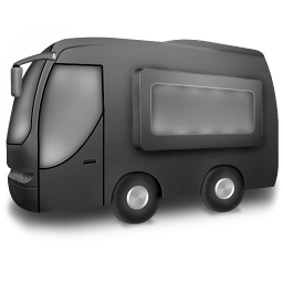 Grey Bus Icon 256x256 png