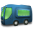 Blue Bus Icon 48x48 png
