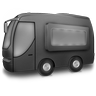 Grey Bus Icon 96x96 png