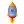 Space Rocket Blue Icon 24x24 png