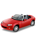Cabriolet Red Icon 128x128 png