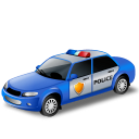 Police Car Blue Icon