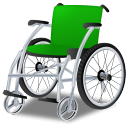 Wheelchair Green Icon