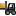 Forklift Truck Loaded Black Icon 16x16 png