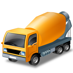 Mixer Truck Yellow Icon 256x256 png