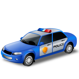 Police Car Blue Icon 256x256 png