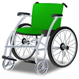 Wheelchair Green Icon 256x256 png