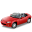 Cabriolet Red Icon 32x32 png