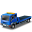 Recovery Truck Blue Icon 32x32 png
