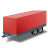Car Trailer Red Icon
