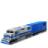 Diesel Locomotive Boxcar Blue Icon